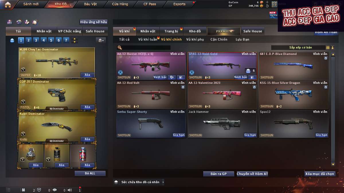 shop acc cf uy tin gia re